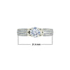 varitsa-jewellers - 1.4ct Round Diamond Gold Engagement Ring - 27GG05